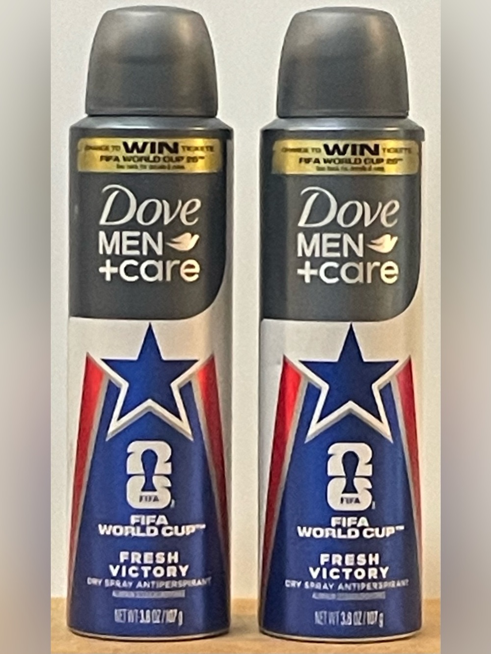 Dove Men+Care Fresh Victory Dry Spray Antiperspirant - (Pack of 2)